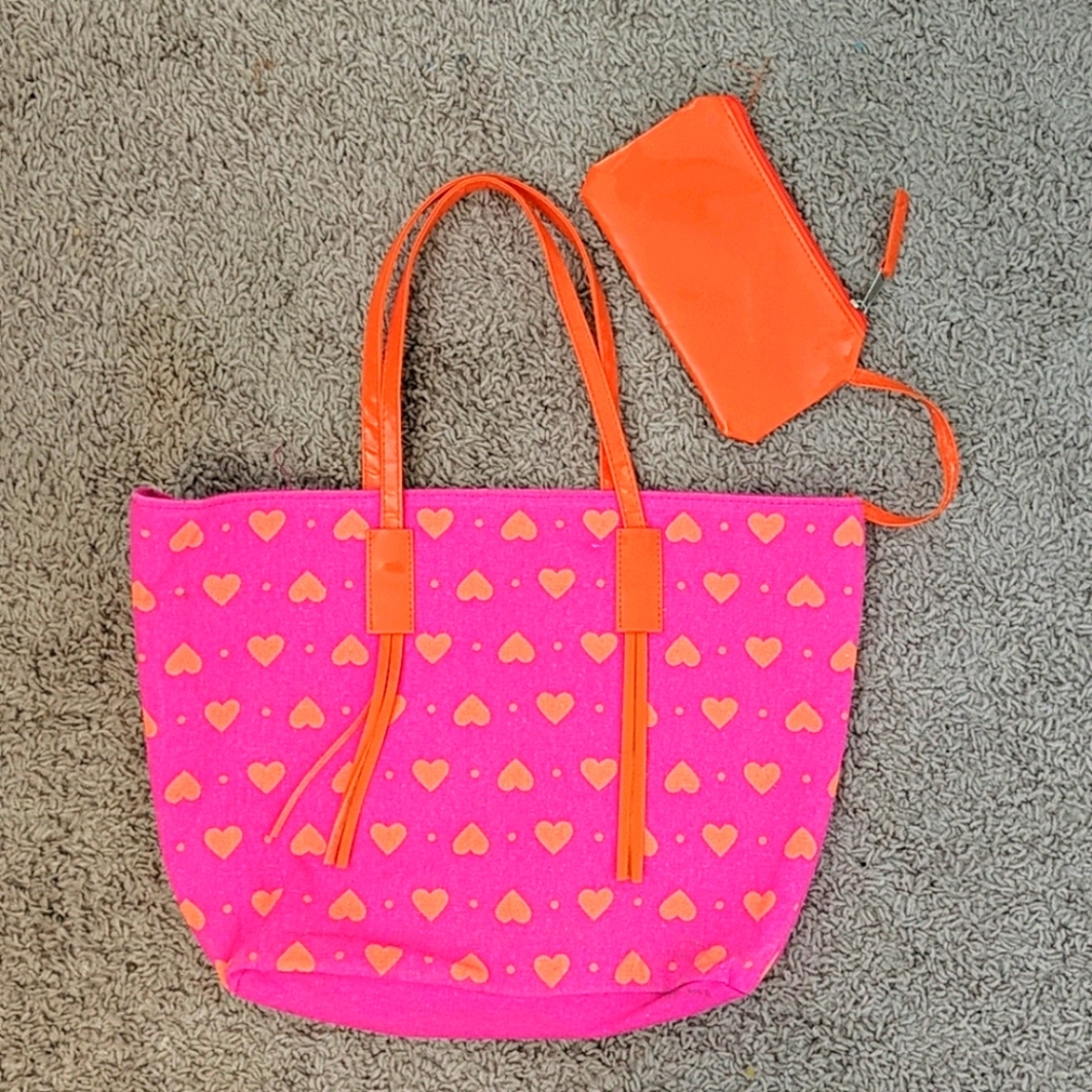 Pink and Orange Tote Bag